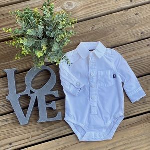 Baby Boy White Collar Shirt 3 Months